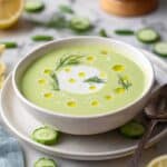 Chilled Cucumber Edamame Soup Recipe