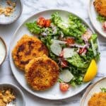 Chicken Milanese with Light Caesar Salad Recipe