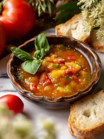 Sataraš - Serbian Pepper and Tomato Skillet Recipe