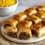 Classic British Mushroom and Onion Sausage Rolls Recipe