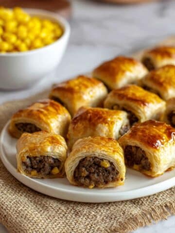 Classic British Mushroom and Onion Sausage Rolls Recipe