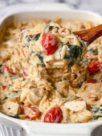 Orzo Tuscan Chicken Bake Recipe