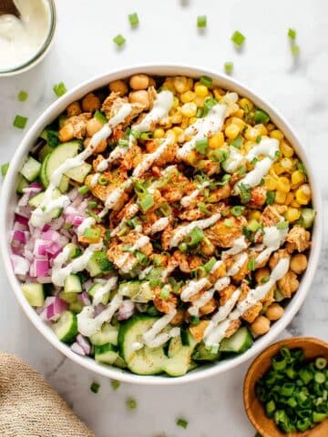 Buffalo Chicken Bean Salad Recipe