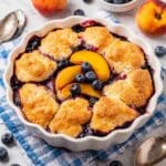 Peach Blueberry Cobbler Recipe
