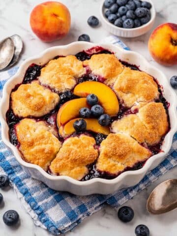 Peach Blueberry Cobbler Recipe