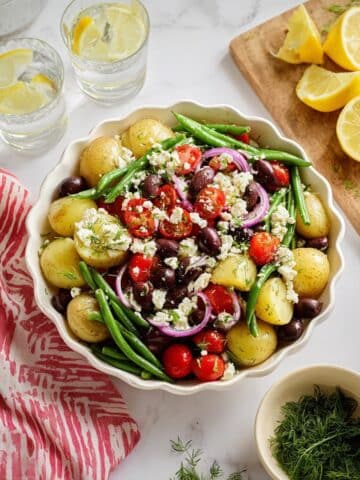 Green Bean and Potato Salad with Feta and Fresh Herbs Recipe