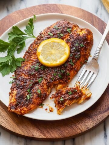 Pan-Fried Fish with Paprika and Lemon Recipe