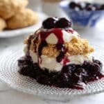 Bourbon Cherry Shortcake with Brown Sugar Whipped Cream Recipe