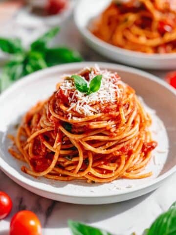 Cherry Tomato Pasta with Fresh Basil and Parmesan Recipe
