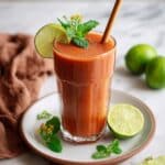Watermelon Lime Slush with Tulsi Basil Recipe