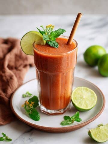 Watermelon Lime Slush with Tulsi Basil Recipe