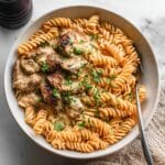 Vegan Mushroom Stroganoff with Soy Curls Recipe