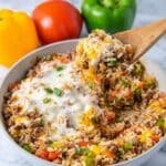 Cheesy Unstuffed Pepper Skillet Recipe