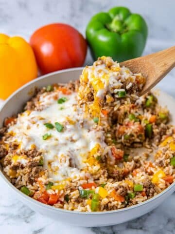 Cheesy Unstuffed Pepper Skillet Recipe