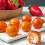 Brazilian Coconut Bonbon (Bala Baiana) with Strawberry Recipe