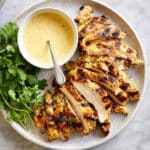 Yogurt Marinated Chicken with Herby Sumac Salad and Couscous Recipe