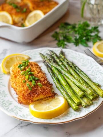 Garlic Butter Parmesan Crusted Haddock Recipe